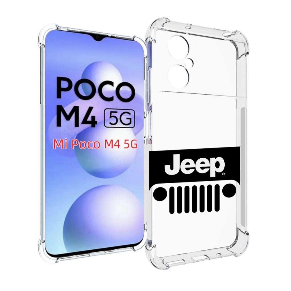 

Чехол Mypads Jeep 3 Мужской Для Poco M4 5G, Прозрачный, Tocco