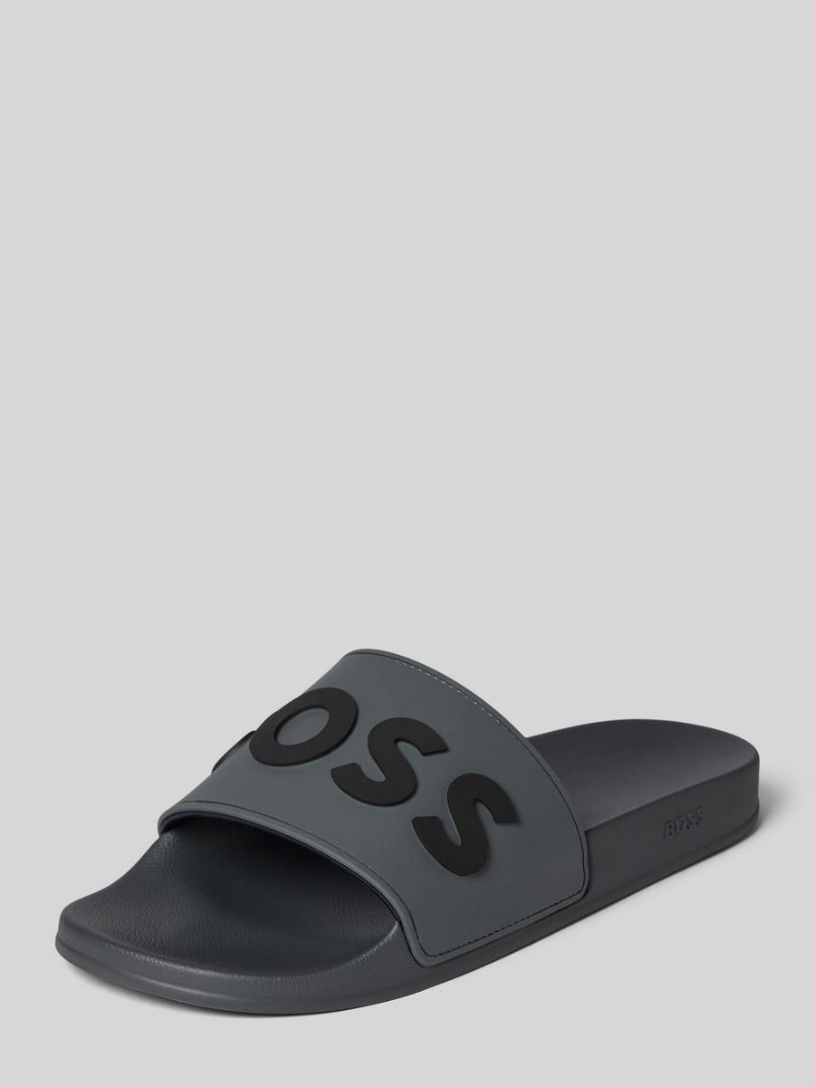 

Сланцы мужские BOSS 50498241/00 серые 46 EU, Серый, 50498241/00