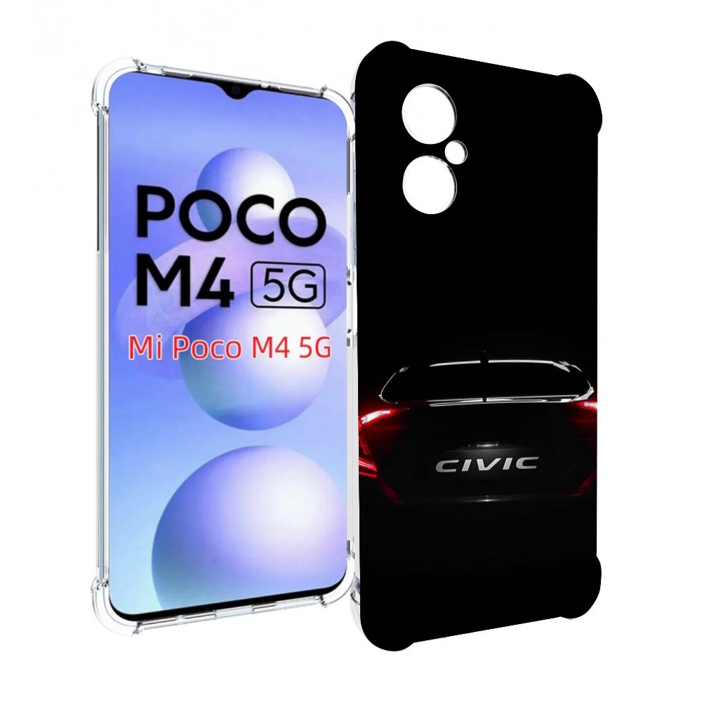 

Чехол Mypads Honda 2 Для Poco M4 5G, Прозрачный, Tocco