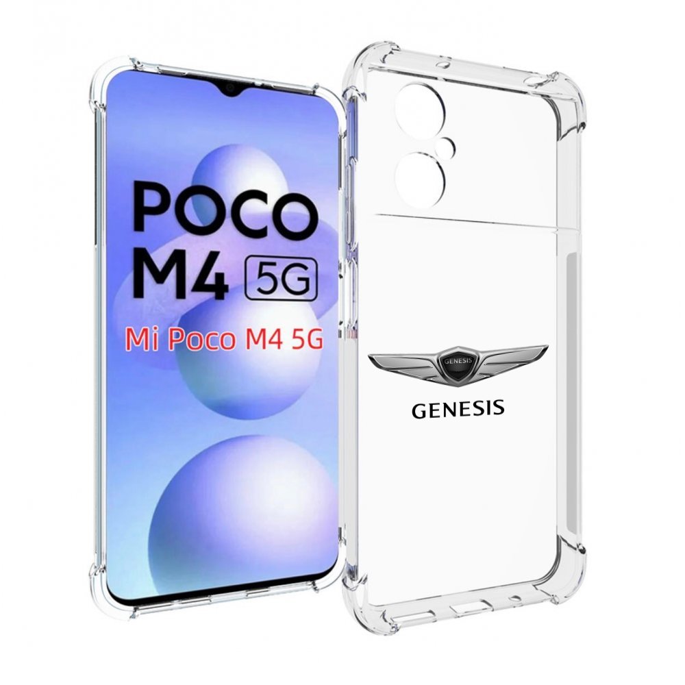 

Чехол Mypads Genesis-3 Мужской Для Poco M4 5G, Прозрачный, Tocco