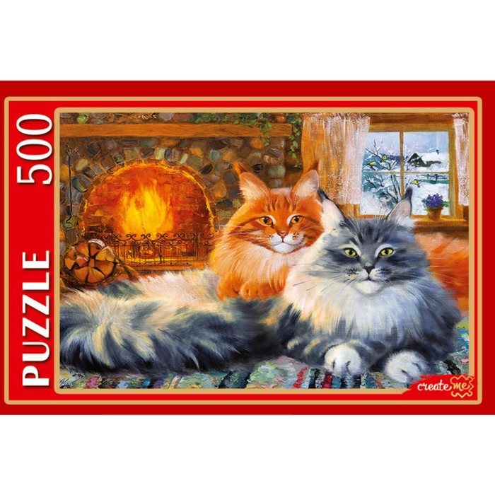 

Рыжий кот Пазл «Г. Котинова. У камина на даче», 500 элементов
