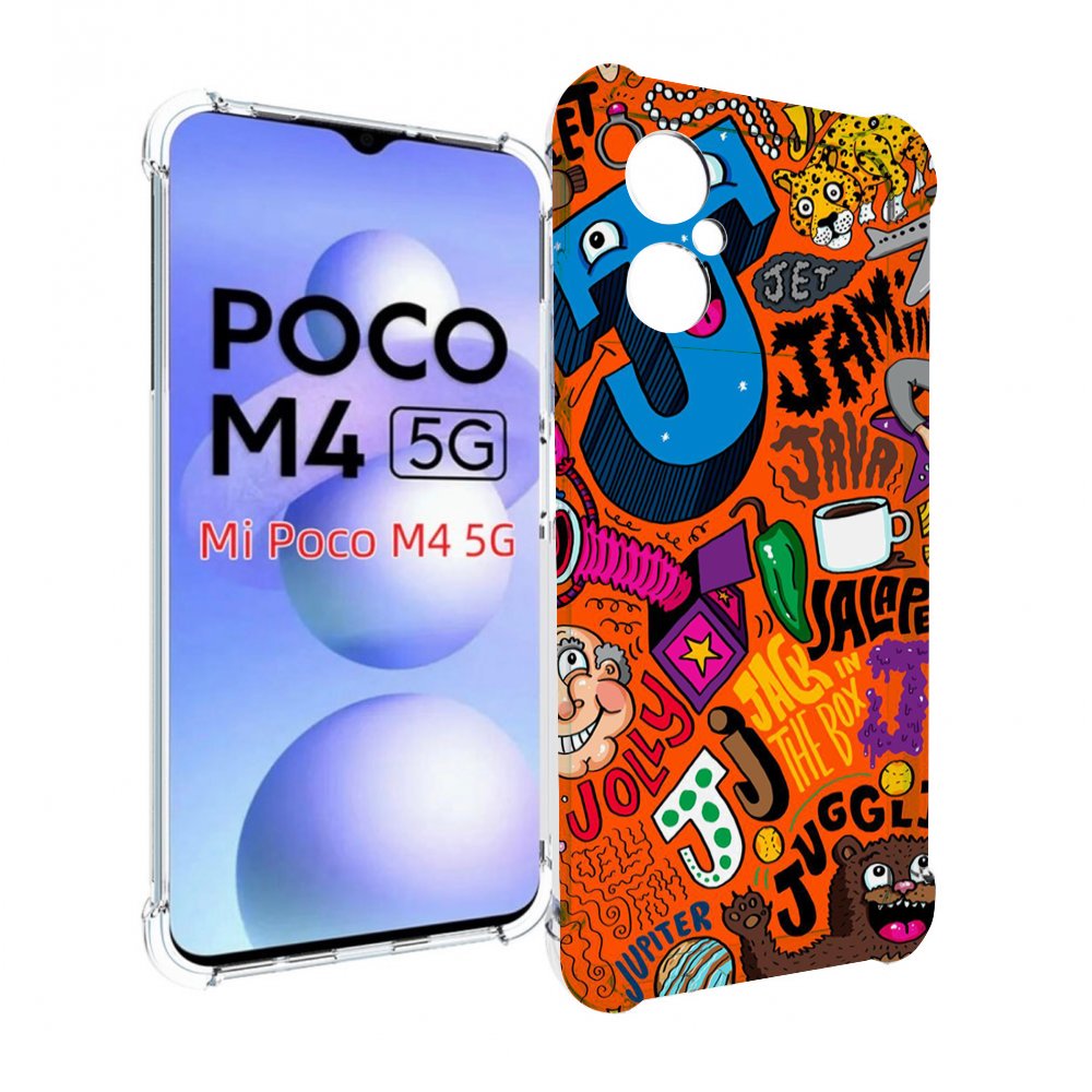 

Чехол Mypads Funky-Decor Для Poco M4 5G, Прозрачный, Tocco