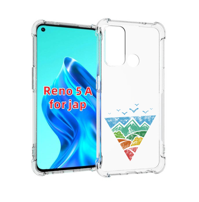 

Чехол MyPads Лес земля море чайки для Oppo Reno 5A, Прозрачный, Tocco