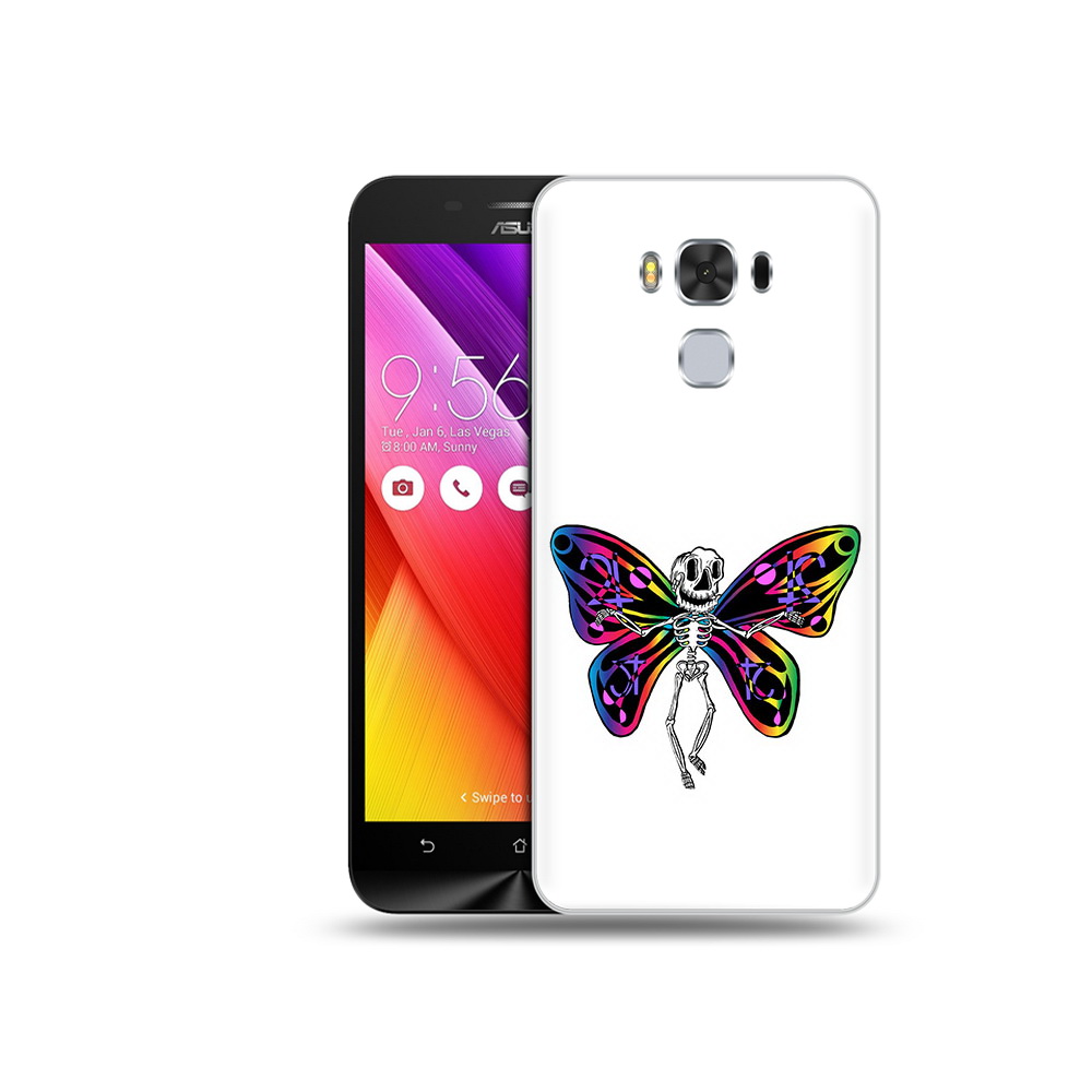 

Чехол MyPads Tocco для Asus ZenFone 3 эффект бабочки (PT49951.654.701), Прозрачный, Tocco