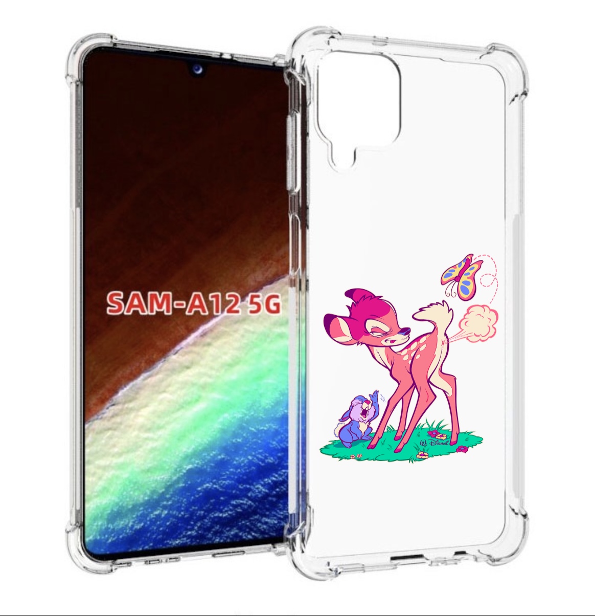 

Чехол MyPads смешной олененок для Samsung Galaxy A12 (SM-A125F) 2020/21/A12 Nacho SM-A127F, Прозрачный, Tocco