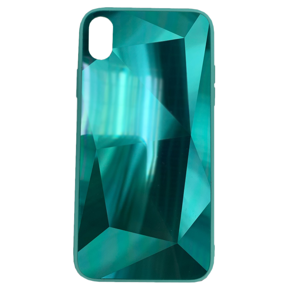 фото Чехол для apple iphone xr brosco diamond, накладка, зеленый