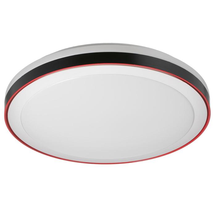 

Светильник с ПДУ 1623/1RD LED 72Вт 3000-6000К черно-красный 49х49х7 см