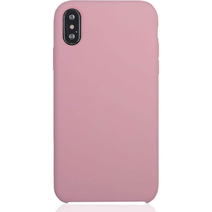 

Чехол для Apple iPhone Xs Brosco Softrubber, накладка, розовый, Apple iPhone Xs