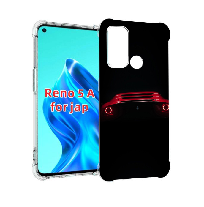 

Чехол MyPads ferrari феррари 1 для Oppo Reno 5A, Прозрачный, Tocco