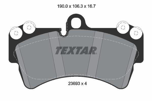 

Тормозные колодки Textar дисковые 2369302