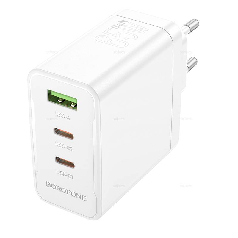 

Сетевое зарядное устройство Borofone BN12, 3 А, белый, BN12