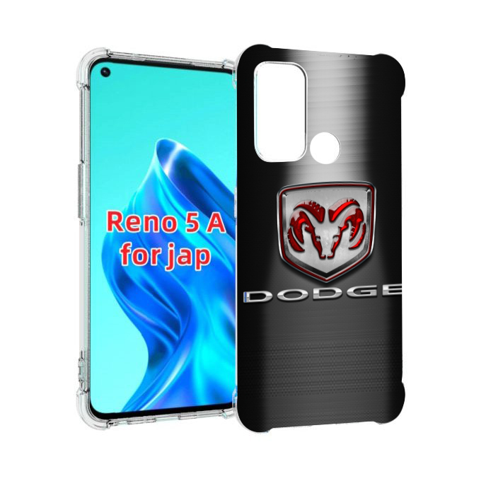 

Чехол MyPads dodge додж 1 мужской для Oppo Reno 5A, Прозрачный, Tocco