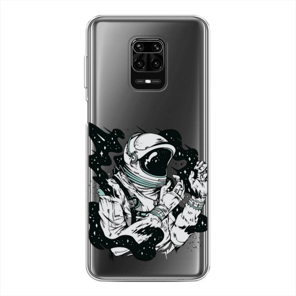 фото Силиконовый чехол "космонавт арт" на xiaomi redmi note 9s awog