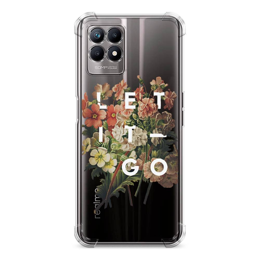 фото Противоударный силиконовый чехол "let it go" на realme 8i awog