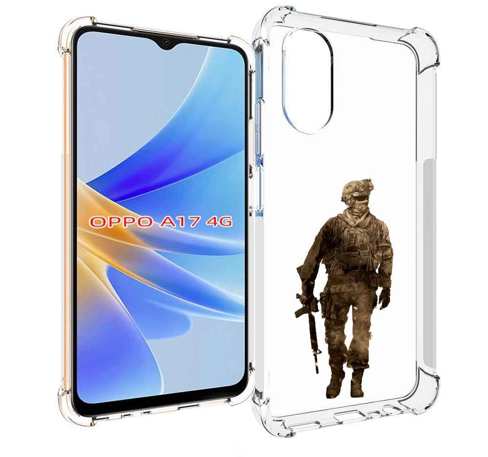 

Чехол MyPads call-of-duty мужской для OPPO A17, Прозрачный, Tocco