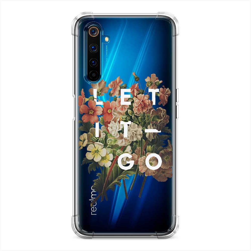 фото Противоударный силиконовый чехол "let it go" на realme 6 pro awog