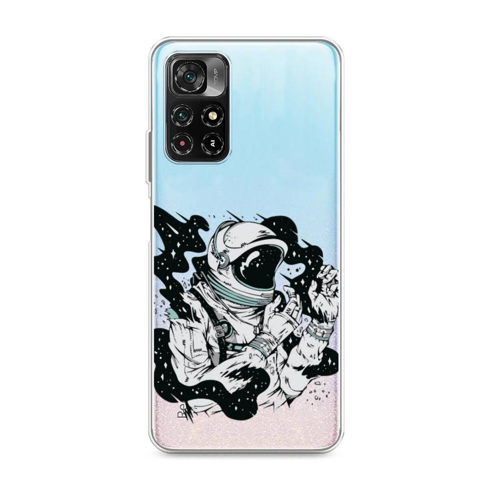 фото Силиконовый чехол "космонавт арт" на xiaomi redmi note 11s 5g awog