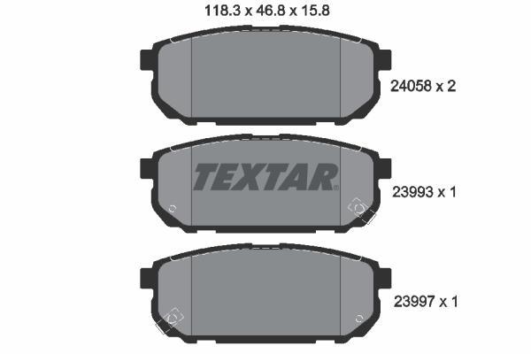 

Тормозные колодки Textar дисковые 2405801