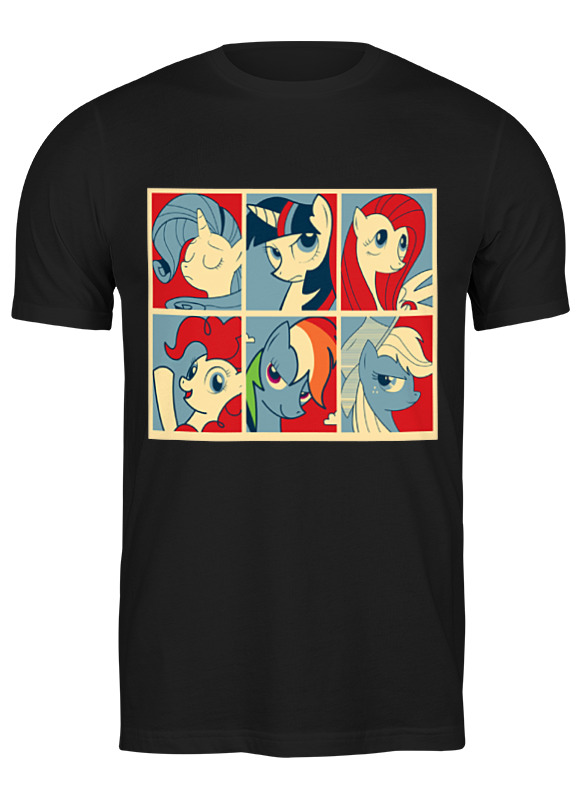 

Футболка мужская Printio My little pony ii черная S, Черный, My little pony ii