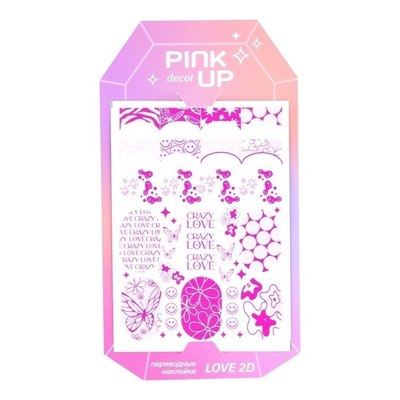 

Наклейки для ногтей Pink up Love Collection тон 173, Разноцветный