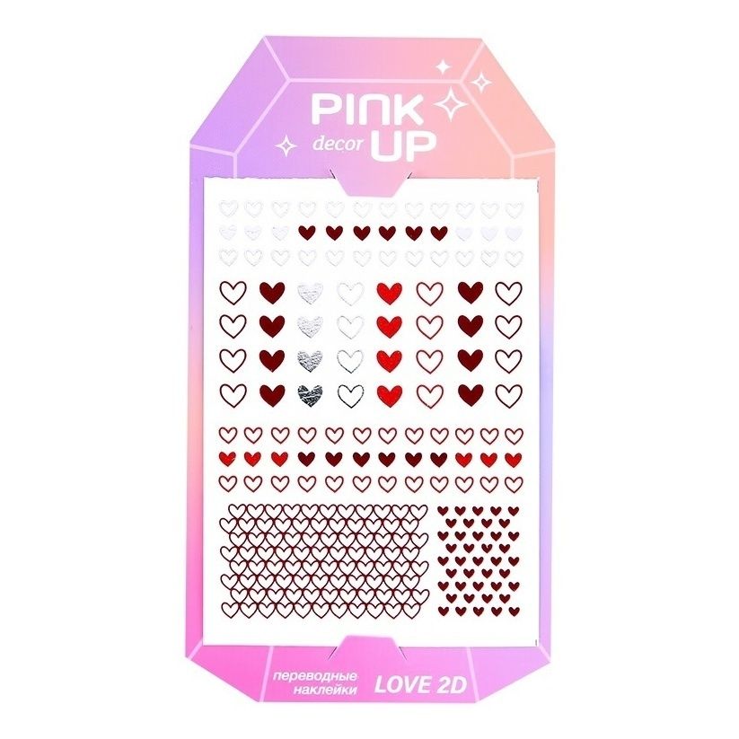 

Наклейки для ногтей Pink up Love Collection тон 169, Разноцветный
