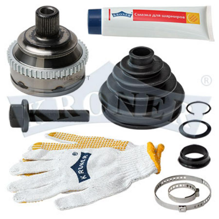

KRONER K101019 ШРУС VW TRANSPORTER (90-) (НАРУЖ.) С ABS, 38/27 (K101019) KRONER 1шт