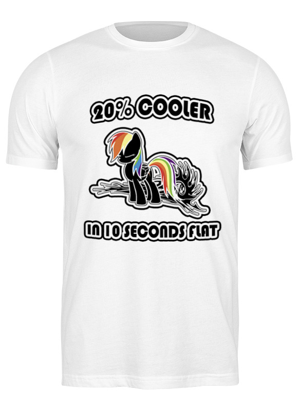

Футболка мужская Printio Rainbow dash urban белая S, Rainbow dash urban