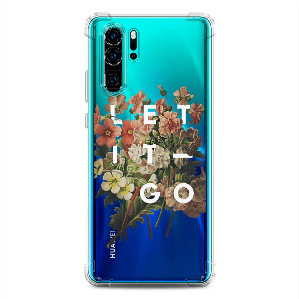 фото Противоударный силиконовый чехол "let it go" на huawei p30 pro awog
