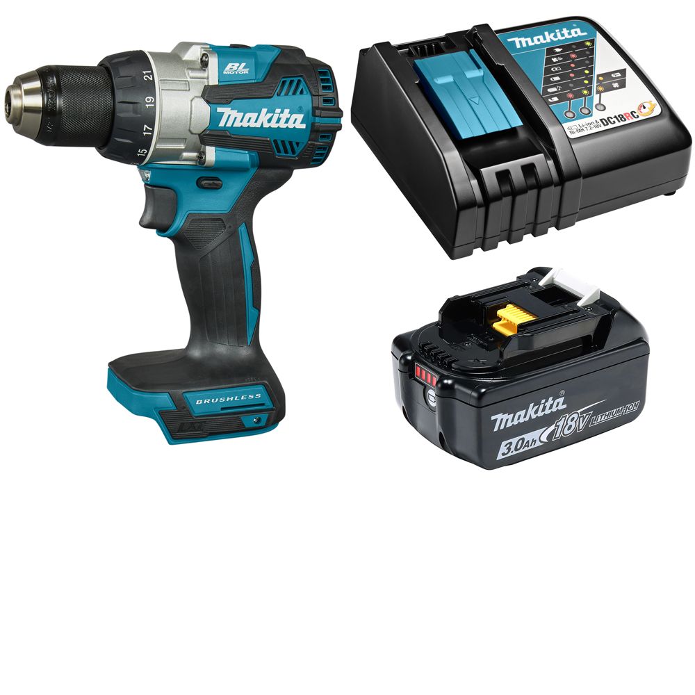 

Дрель-шуруповерт аккумуляторная Makita DDF489RF, акк 3Ач, з/у