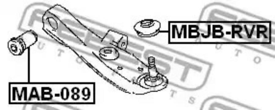 

FEBECT MBJBRVR MBJB-RVR_пыльник шаровой опоры!\ Mitsubishi Pajero II V14W-V55W 91-04