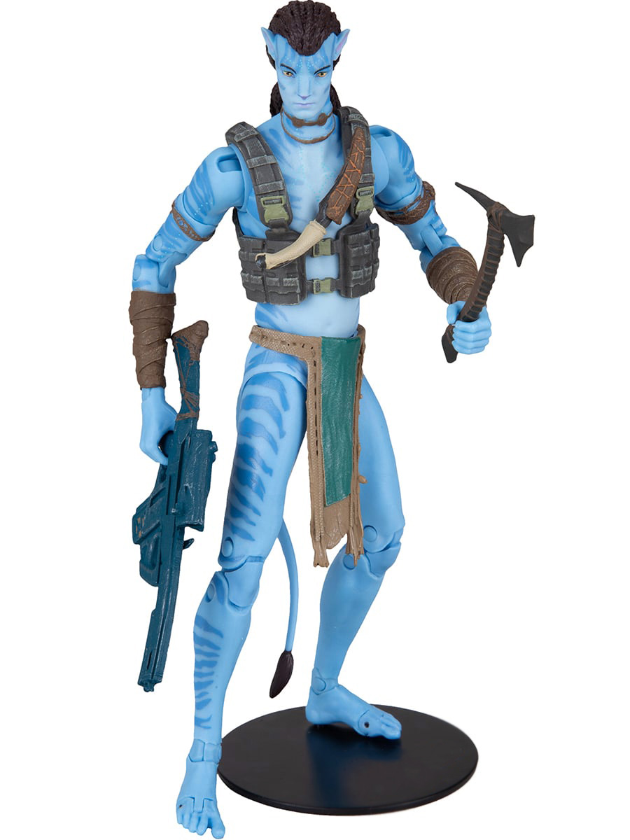 Фигурка StarFriend Джейк Салли Аватар 2 Avatar Jake Sully подставка, оружие, 19 см