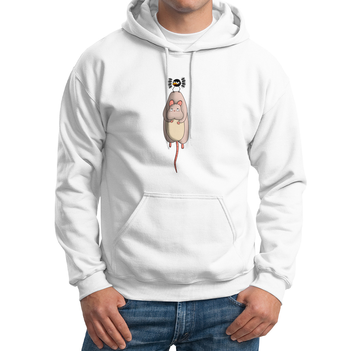 

Худи унисекс CoolPodarok Мультфильм.Тоторо белое 64 RU, CX64M0641726
