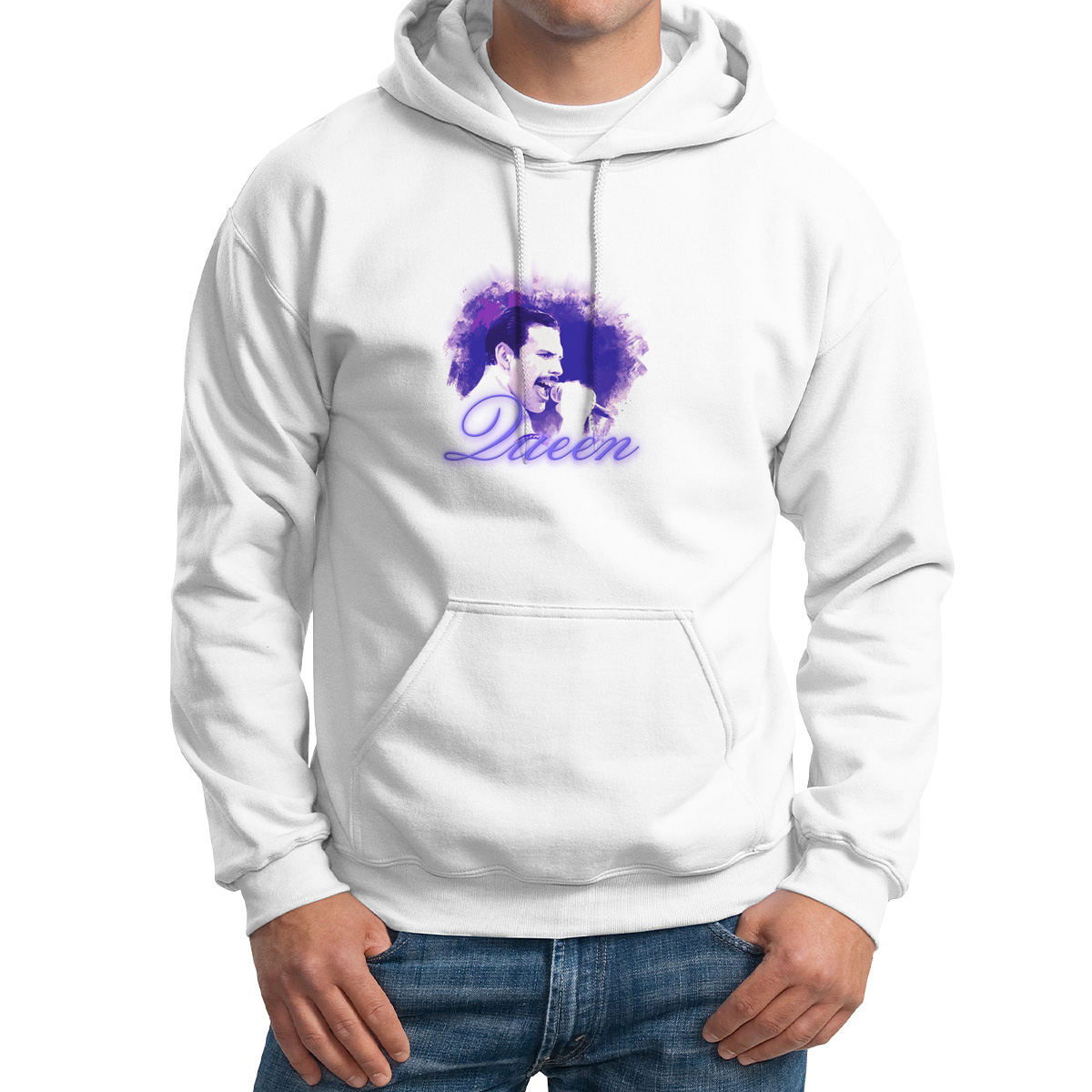 

Худи унисекс CoolPodarok Легенда Queen белое 64 RU, CX64M0641696