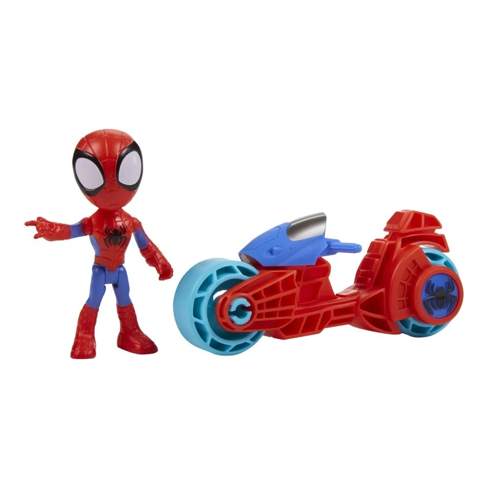 Фигурка Marvel Spidey And His Amazing Friends герой на мотоцикле F74595L00