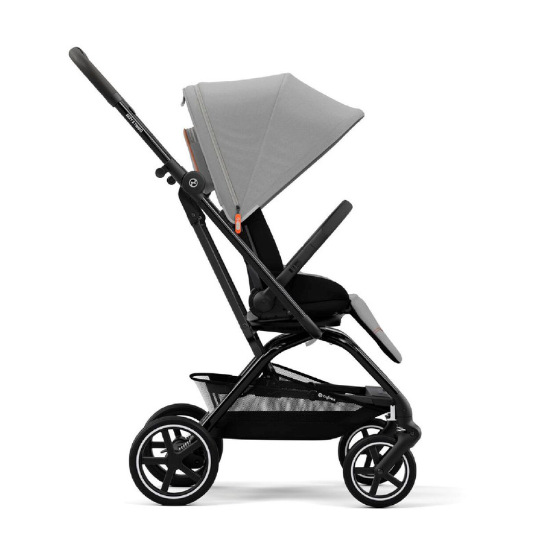 Коляска прогулочная Cybex Easy S Twist+ 2, рама Black, Lava Grey с бампером