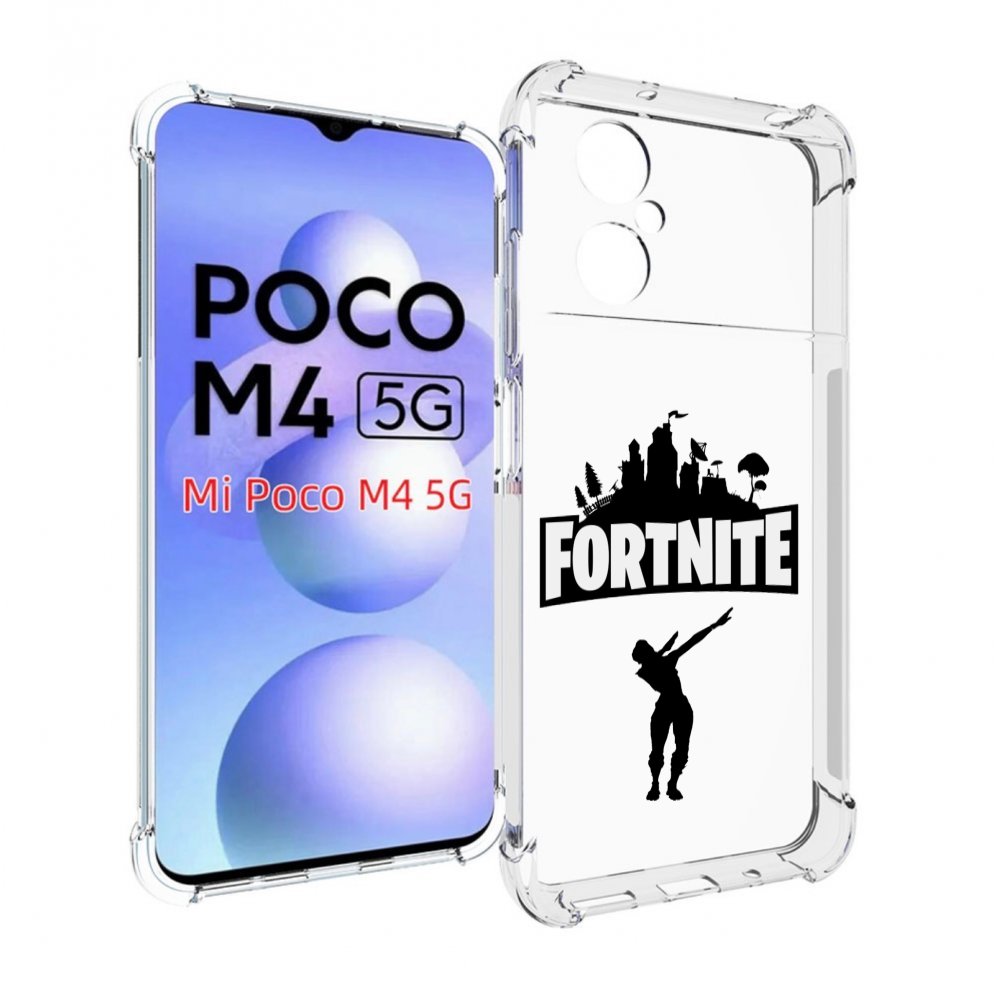 

Чехол Mypads Fortnite-2 Для Poco M4 5G, Прозрачный, Tocco