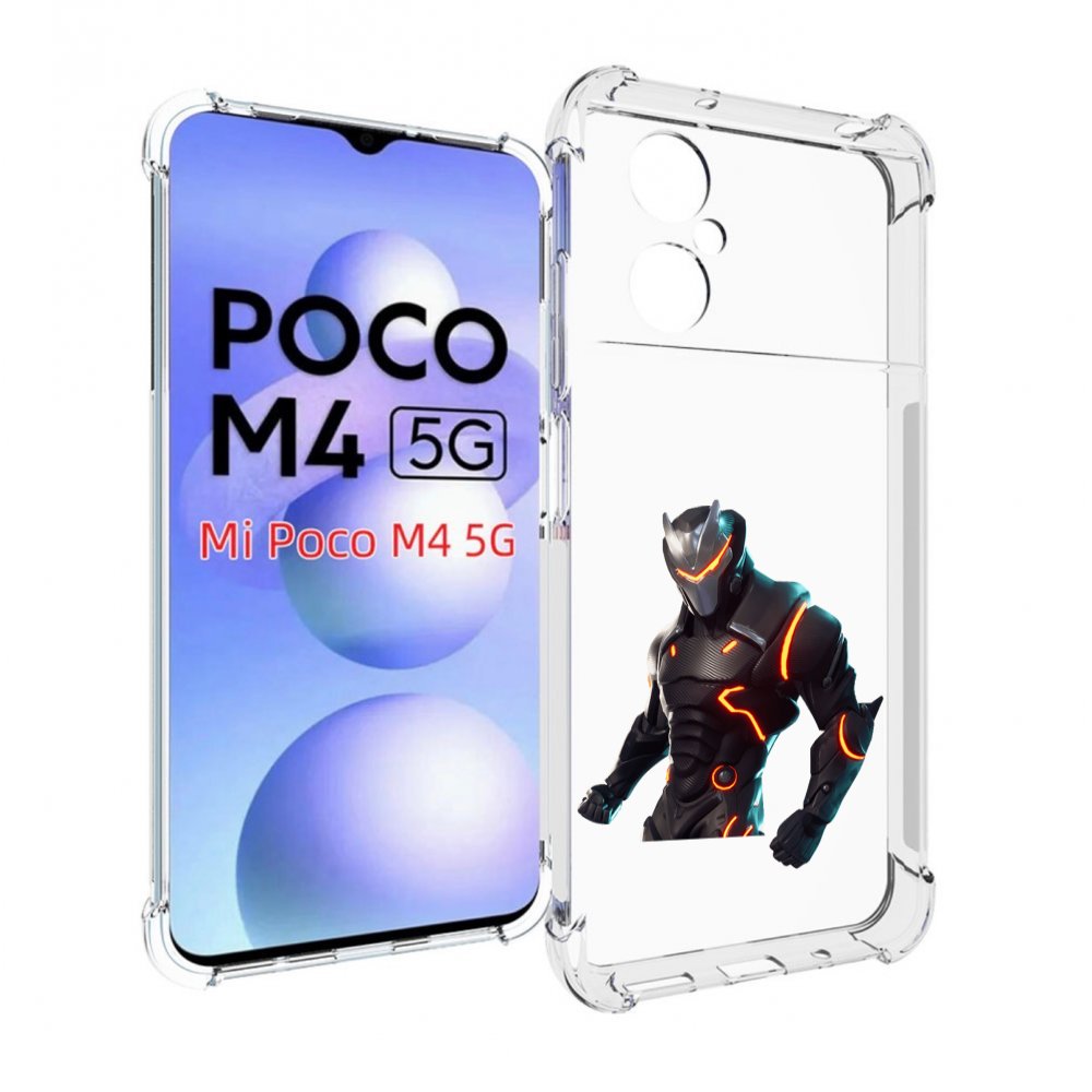 

Чехол Mypads Fortnite-1 Для Poco M4 5G, Прозрачный, Tocco