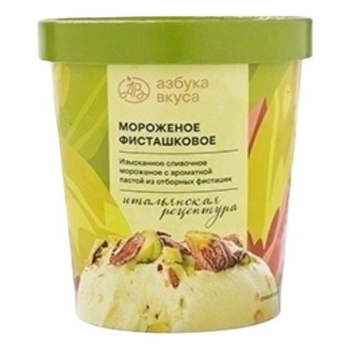 Мороженое молочное Азбука Вкуса фисташковое БЗМЖ 350 г