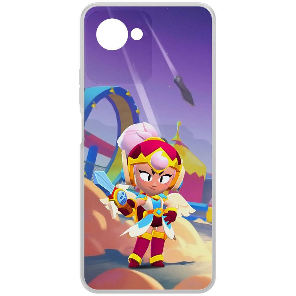 

Чехол-накладка Brawl Stars-Валькирия Джанет для Realme C30s, Прозрачный