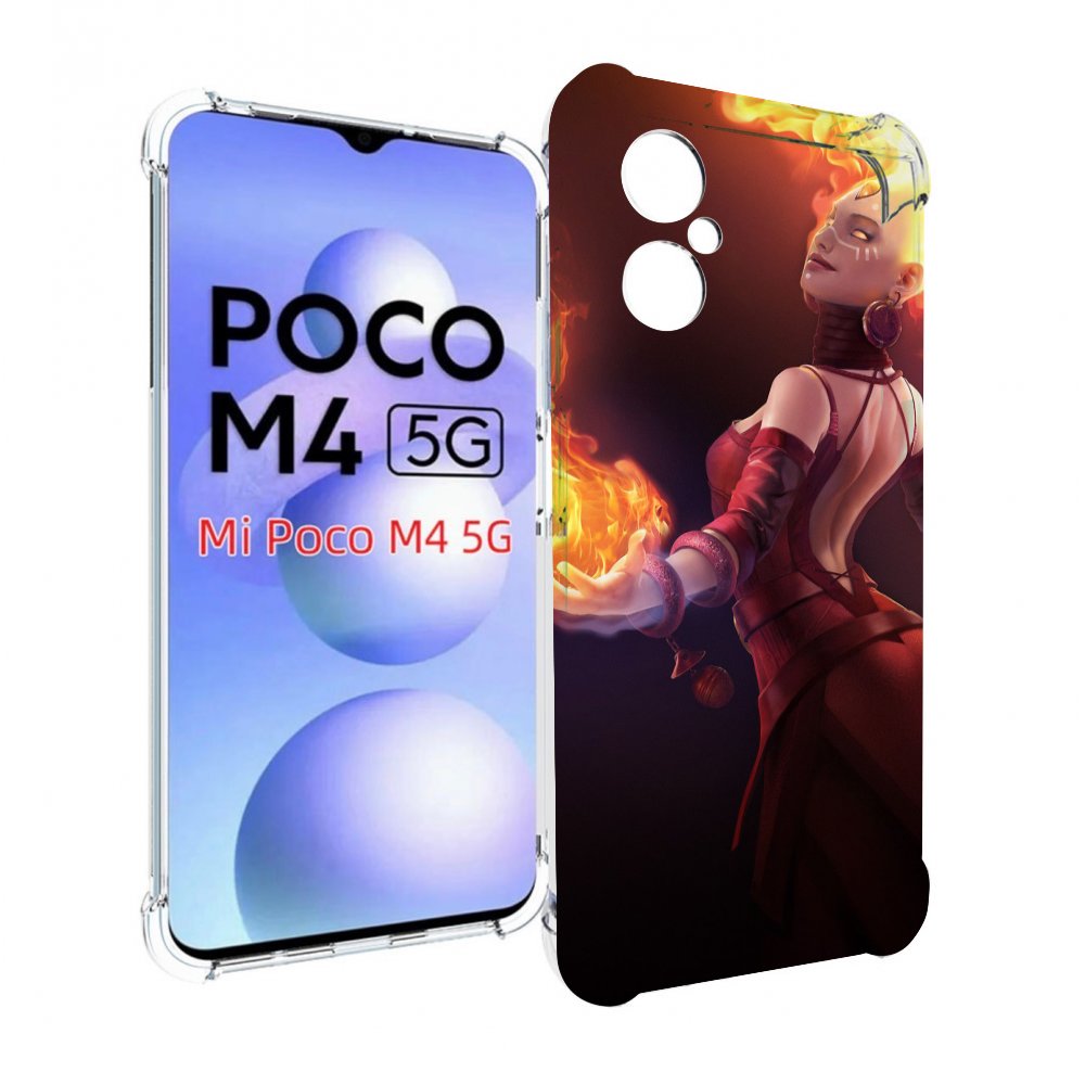 

Чехол MyPads dota 2 Lina для Xiaomi Poco M4 5G, Прозрачный, Tocco