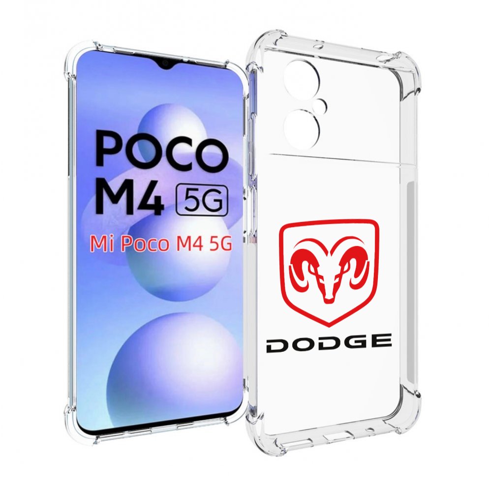 

Чехол Mypads Dodge-2 Мужской Для Poco M4 5G, Прозрачный, Tocco