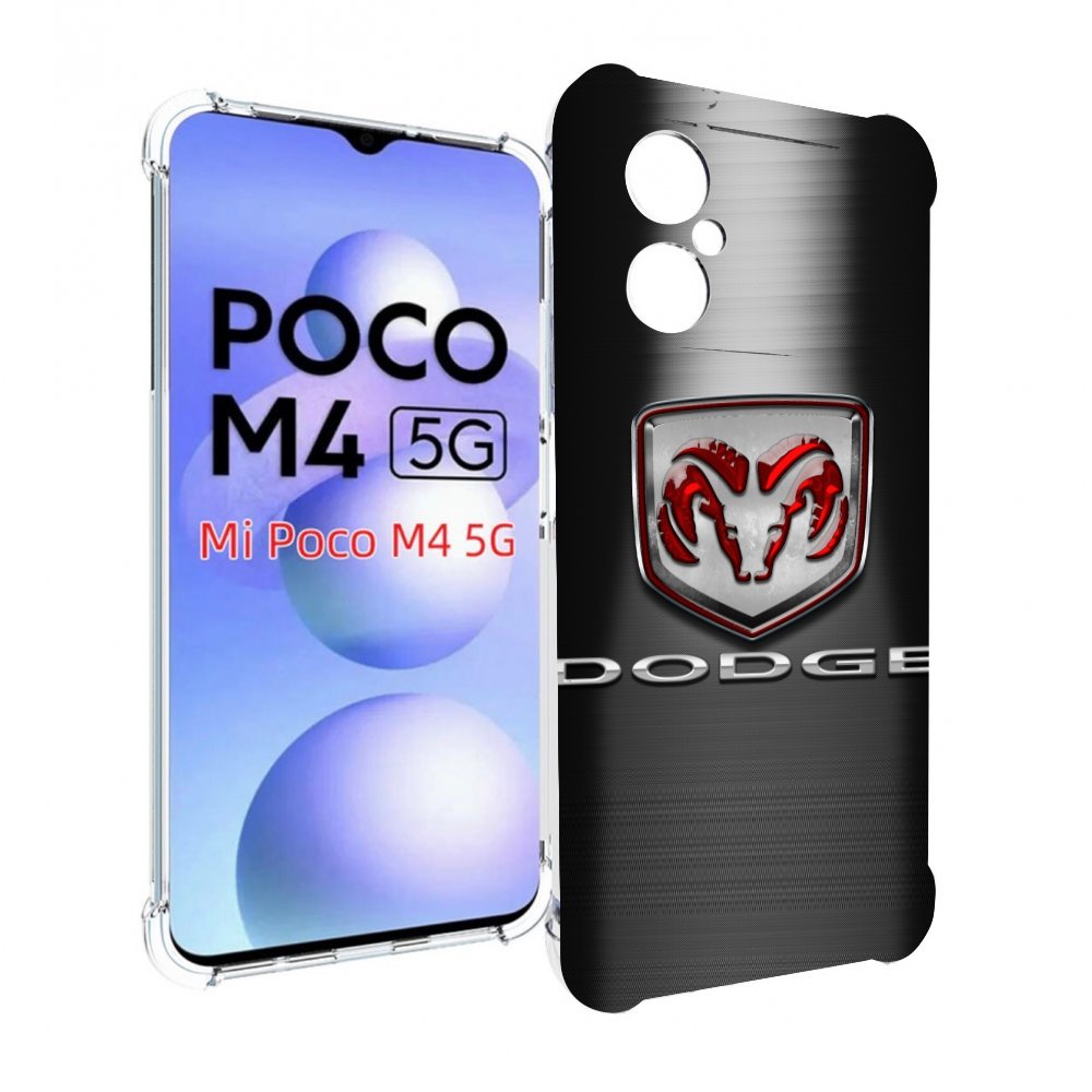 

Чехол Mypads Dodge 1 Мужской Для Poco M4 5G, Прозрачный, Tocco