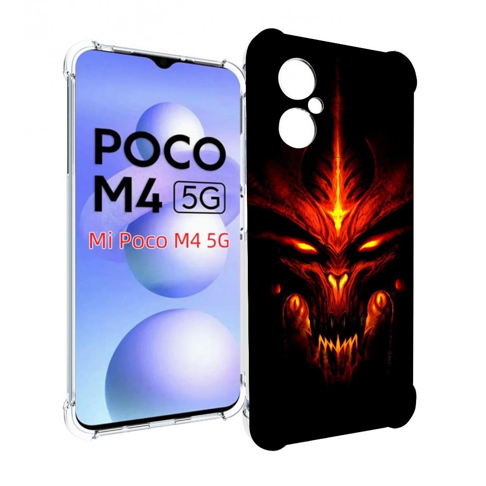 

Чехол Mypads Diablo 3 Для Poco M4 5G, Прозрачный, Tocco