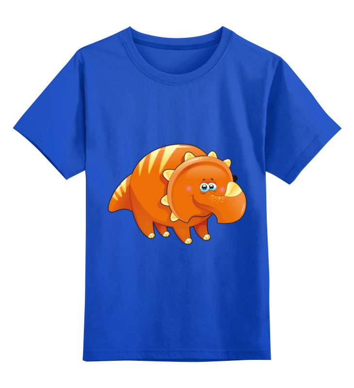 

Детская футболка Printio Забавный динозавр цв.синий р.128, 0000002079311