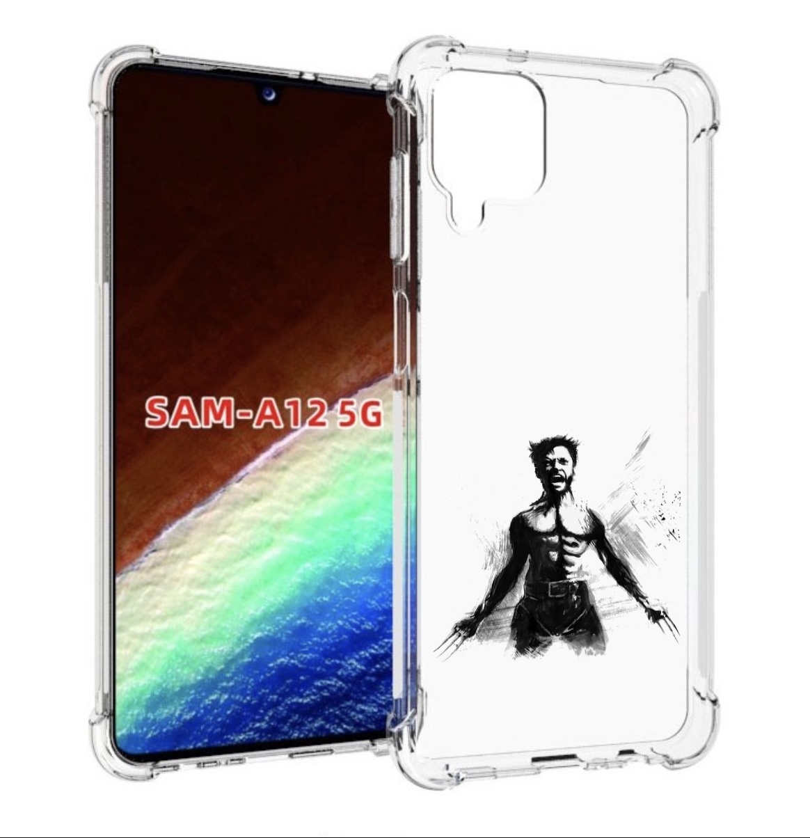 

Чехол MyPads росомаха для Samsung Galaxy A12 (SM-A125F) 2020/21/A12 Nacho SM-A127F, Прозрачный, Tocco