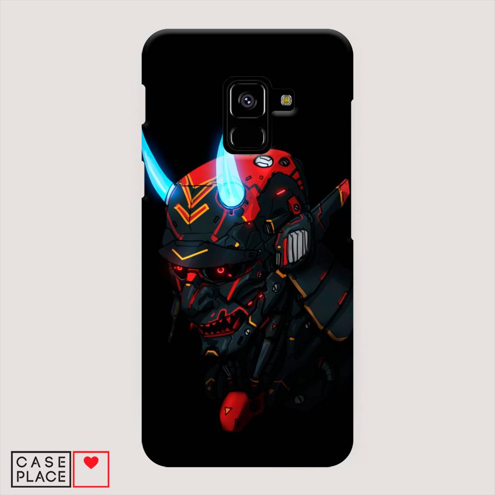 

Пластиковый чехол "Неоновый самурай" на Samsung Galaxy A8 2018, 25420-5