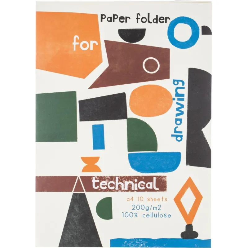 Папка для черчения А4, 10л Kroyter Modern 200 г/кв.м, 5шт.