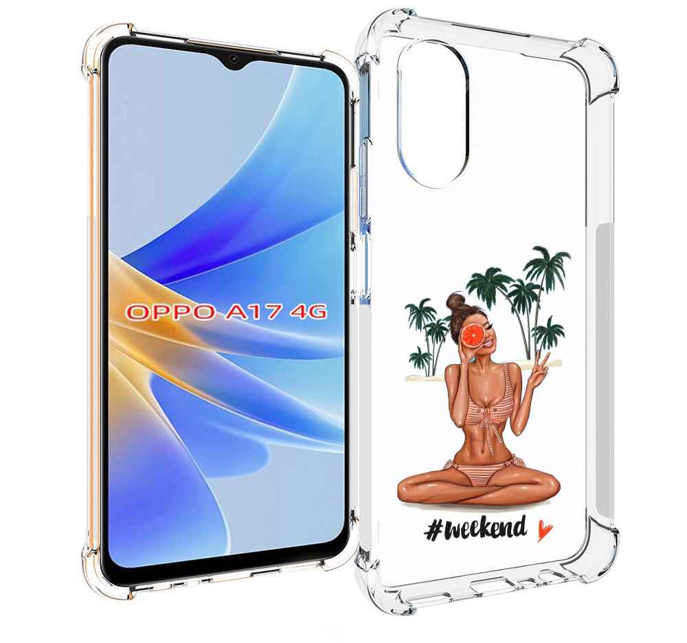

Чехол MyPads Weekend для OPPO A17, Прозрачный, Tocco