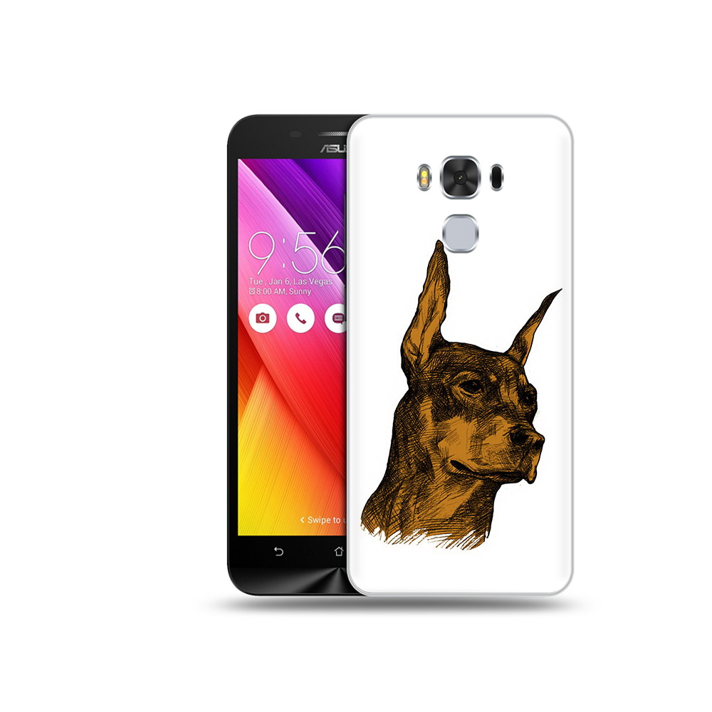 

Чехол MyPads Tocco для Asus ZenFone 3 скетч доберман (PT49951.654.605), Прозрачный, Tocco