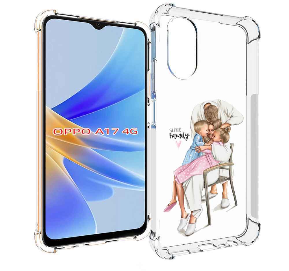 

Чехол MyPads Super-family для OPPO A17, Прозрачный, Tocco